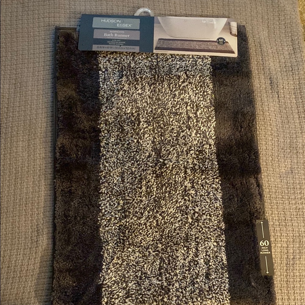 Black and Gray Door Mat with Accent Border